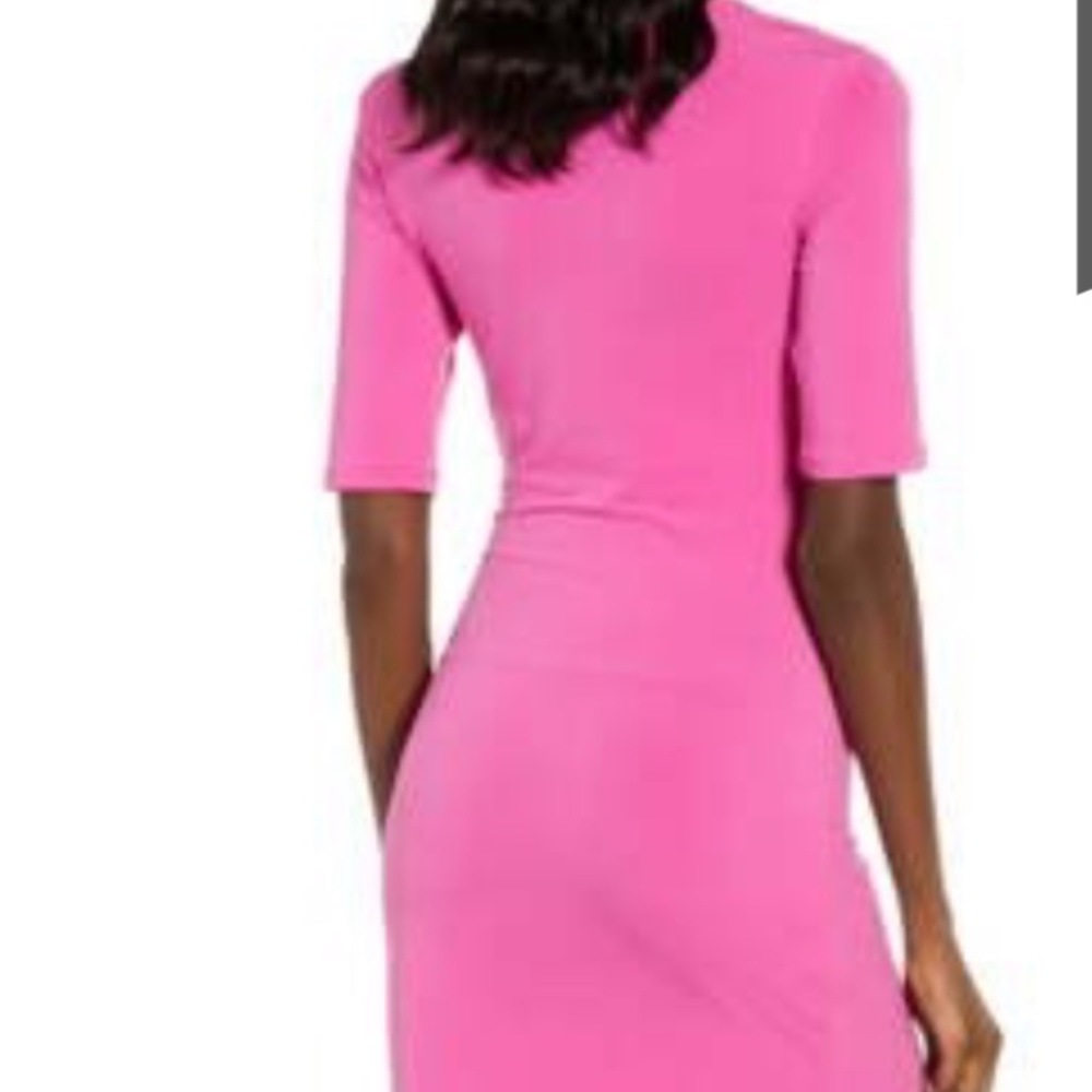 Leith - Ruched Wrap Body-Con Dress - Picture 2 of 5